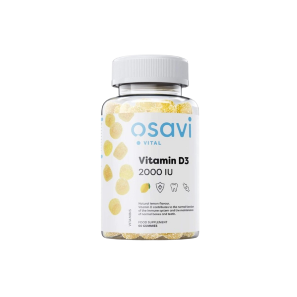 OSAVI VITAMIN D3 2000UI 60 GUMMIES LEMON