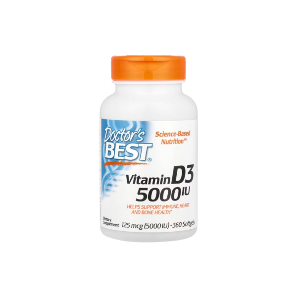 DOCTORS BEST VITAMIN D3 5000IU 360 CAPSULES