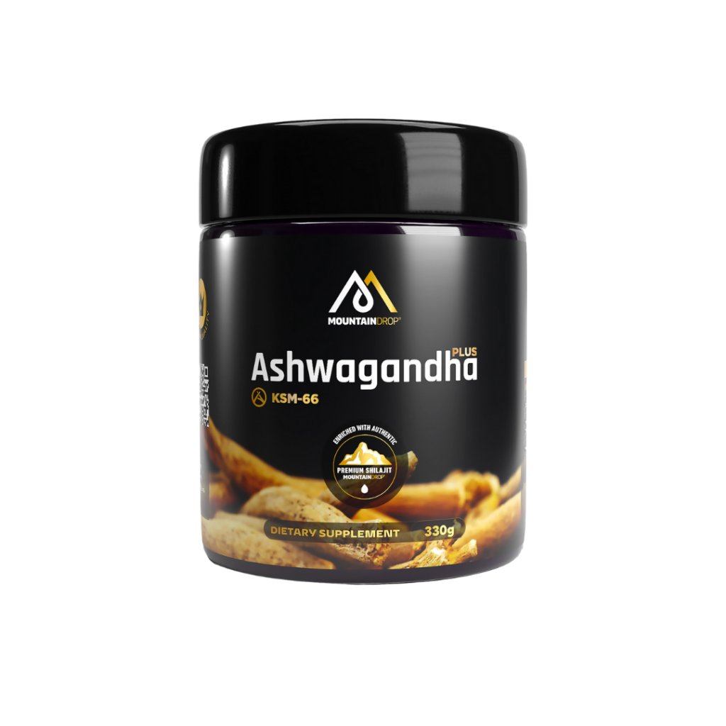Ashwagandha avec shilajit de la marque Moutain Drop